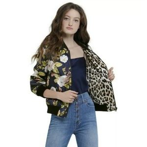 ALICE + OLIVIA LIKE NEW LONNIE BOMBER JACKET